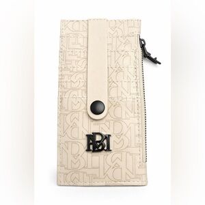 NWT Bradgley Mischka Cream Embossed Wallet